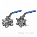 Fil End 3pc Industrial Ball Valve